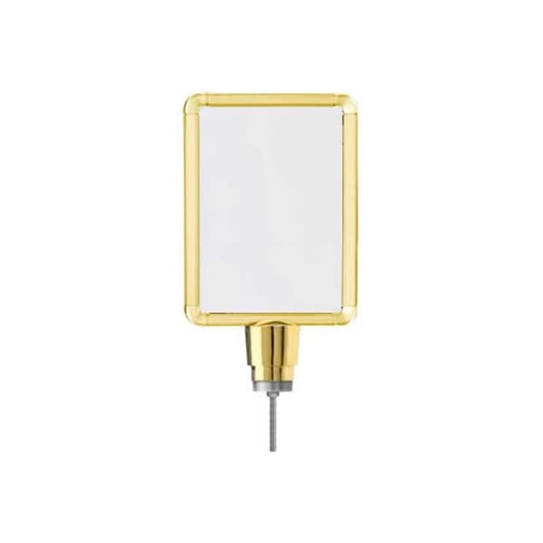 Lavi Industries Lavi Industries, Vertical Drum Top Post Sign Frame, 50-1141DV-S/GD, 8.5" x 11", Gold 50-1141DV-S/GD - main